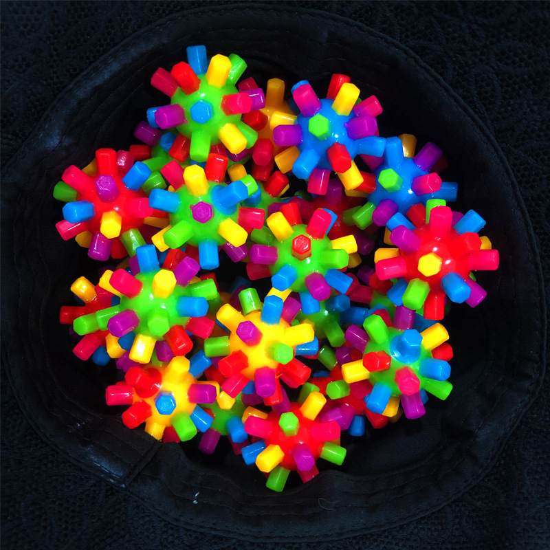 极速3 Pieces Of Colorqful Ball Sensory Ability Training Puzz