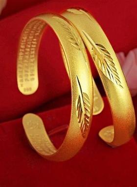 极速认准抖音古法精美心经手镯可调节经典I加厚实心磨砂传承气质D