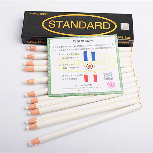 极速南韩拉线蜡笔STANDARD撕纸拉线蜡J笔白色红色划粉笔记号笔点