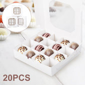 Party Candy Cupcake Empty 极速20Pcs Gift Boxes WhiJte Boxex