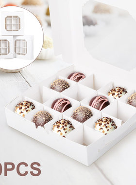 极速20Pcs Party Cupcake Boxes Empty WhiJte Gift Candy Boxex