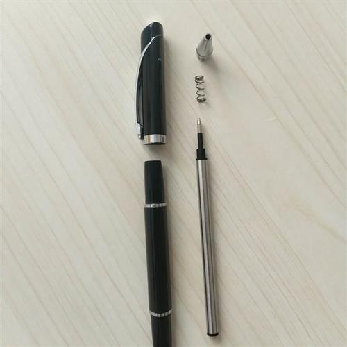 极速10支装 金属签字笔宝珠笔芯通用可替换进口签字笔 U11.2cm替