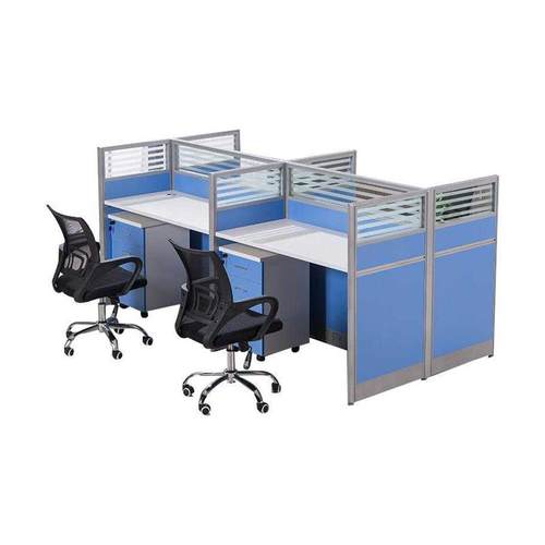 极速职员屏风办公桌椅组合6人/4人位电脑K桌现代简约2人隔断卡座