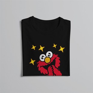 极速Sesame gStreet Elmo T Shirt Graphic Men Tees Summer Clot