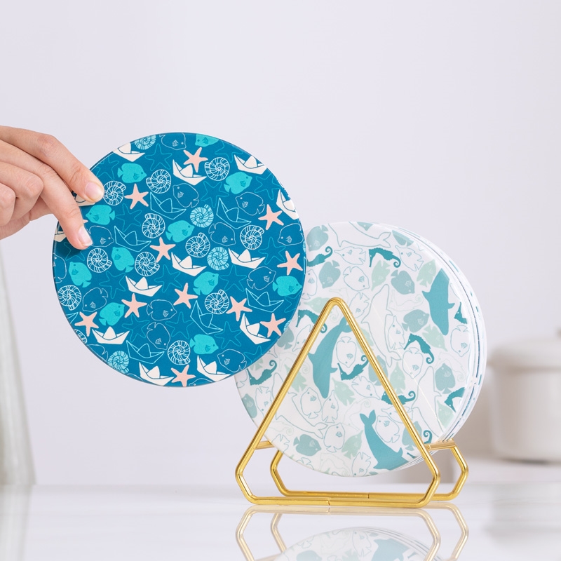 极速慕卿陶瓷隔热垫家用防t烫餐桌垫锅垫防热防油垫子杯垫碗垫盘