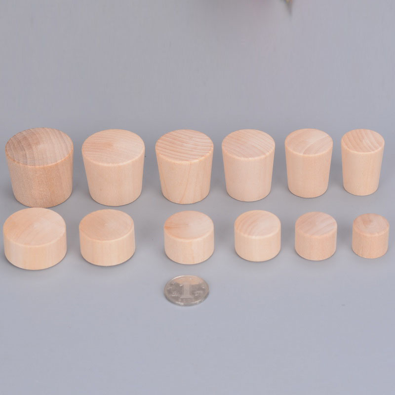 极速竹筒大木塞子实木垫片木片活塞I木底片锥形堵孔大木塞盖