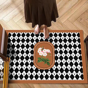 极速美式田园地垫一抹净可剪裁入B户门垫耐脏可擦洗脚垫家用易打