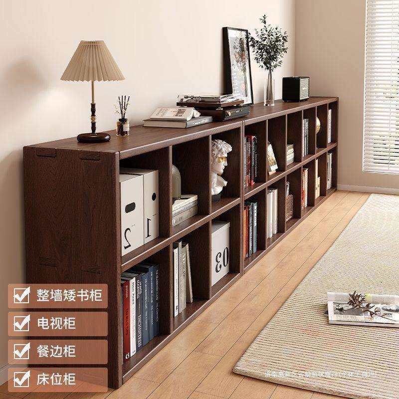 实木书架落地置物架家用卧室床边儿童书柜一体靠墙自由组合小柜子,智能设备,其他智能设备,淘宝优惠券,粉丝福利购,淘宝优惠卷