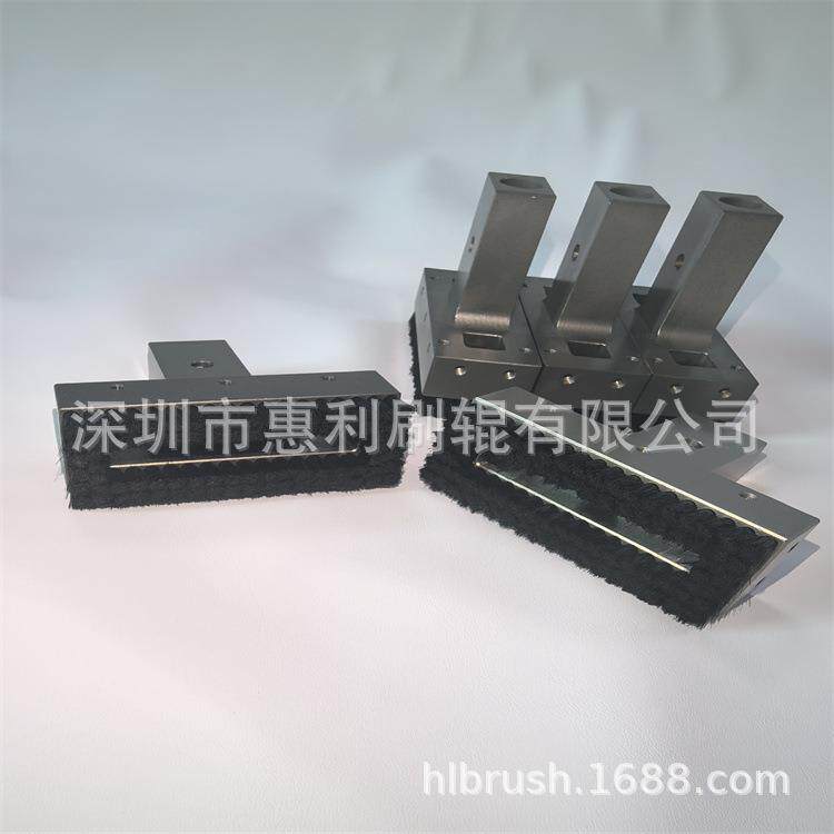 活动款现货铝合金尼龙丝排刷 除尘清洁工业毛刷铝毛刷 铝合金植毛