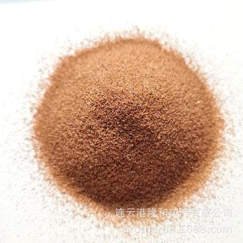 粉色喷砂石榴石磨料30-60目 20-40目 10-20目 15312133044