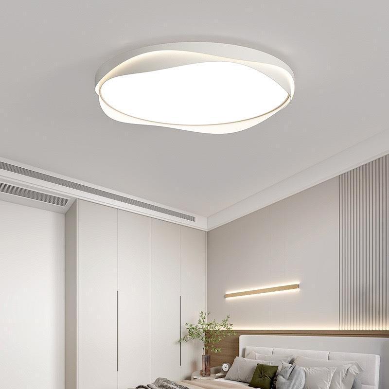 现代简约创意卧室灯吸顶灯北欧奶油风主卧灯2025新款全光谱护眼灯