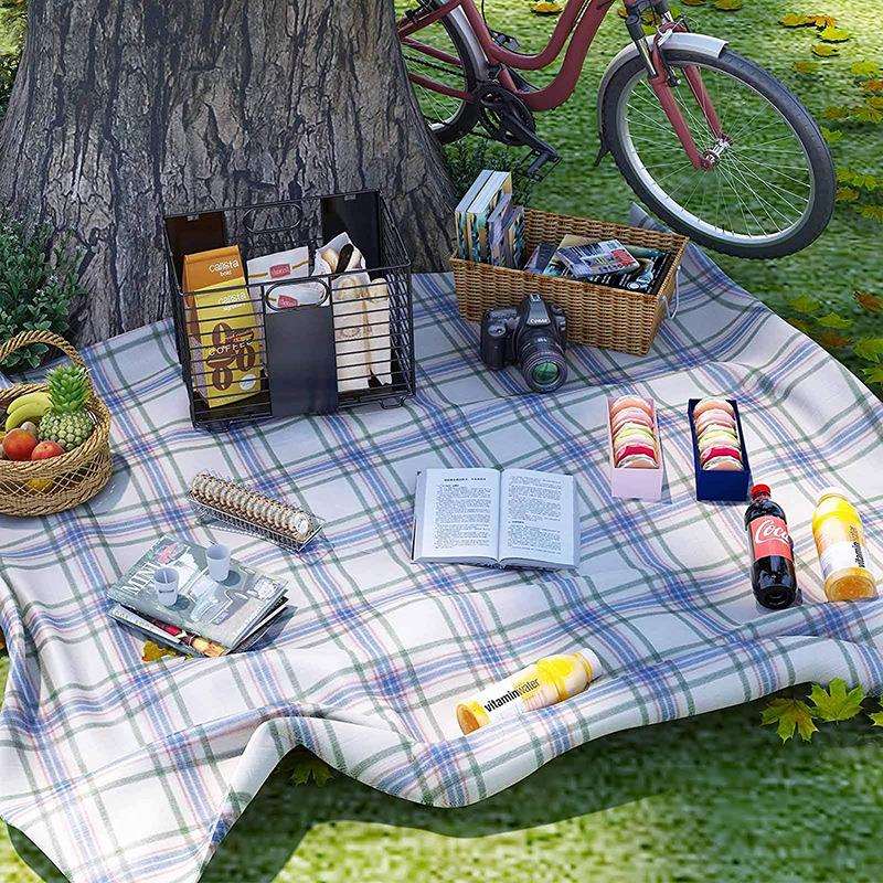 跨境客厅厨房收纳箱玩具收纳篮后备箱野餐置物架超市购物E18