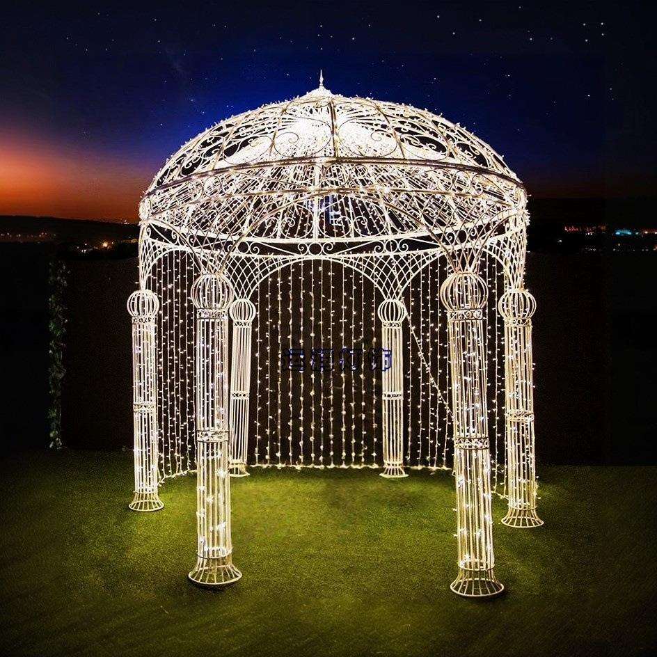 凉亭城堡造型灯户外防水LED景观灯网红打卡点广场装饰夜景灯光