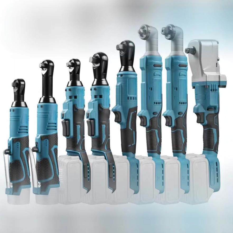 跨境电动棘轮扳手充电90度直角电动扳手21V角向锂电扳手舞台桁架