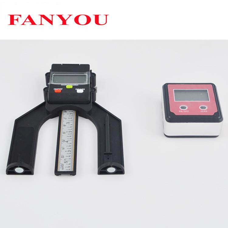 凡莜 2件套 数显角度量具(2键数显倾角仪+数显木工台锯高度尺）