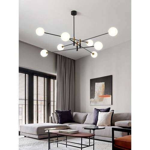 北欧客厅吊灯现代简约2022年新款客厅灯小户型分子魔豆灯家用主灯