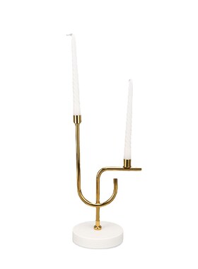 现代简约金属f烛台样板房售楼部卧室客厅书房餐厅厨房家居饰品摆