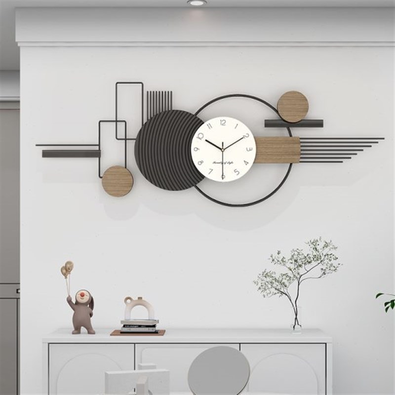 钟表客厅电视背景墙挂钟简约现代大气北欧餐桌P装饰创意时钟高级