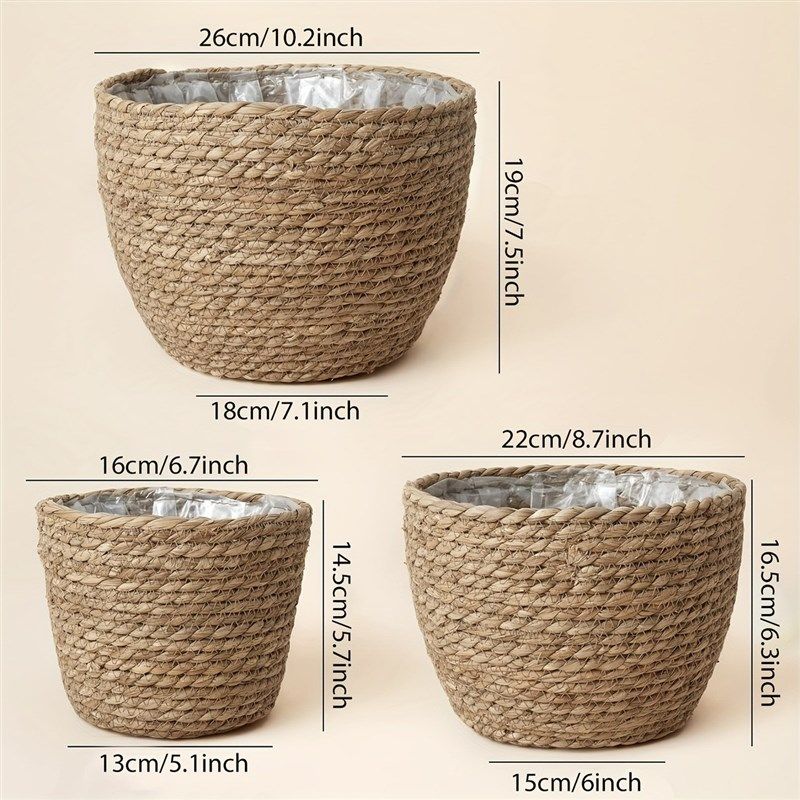 工厂花盆草编g藤编花盆花篮创意家居阳台客厅装饰品室内篮子货源,鲜花速递/花卉仿真/绿植园艺,花盆,淘宝优惠券,粉丝福利购,淘宝优惠卷