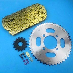 油封套链GdS125铃木王GN125太子钻豹EN125锐爽摩托车大齿链条牙盘