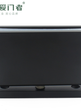 黑色不锈钢玻璃门j合页360度旋转上下夹浴室铰炼90度定位天地门轴