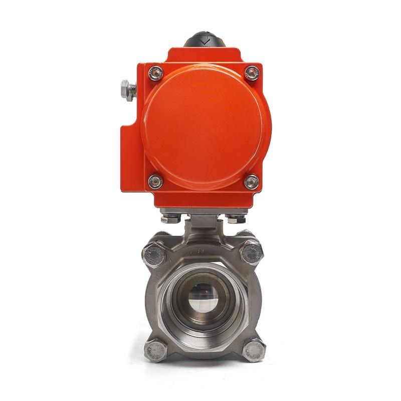 气动丝扣球阀Q611F-16P气动304不锈钢三片式Q球内螺纹阀耐高温蒸,五金/工具,球阀,淘宝优惠券,粉丝福利购,淘宝优惠卷