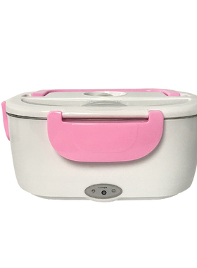 110V/220V电热饭盒全球通用车载饭盒双层不锈钢内胆便Z携加热保温