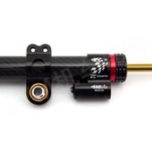 机车通用型方向阻尼器防s甩头转向阻尼缓冲器新款 钛尺 碳纤维改装