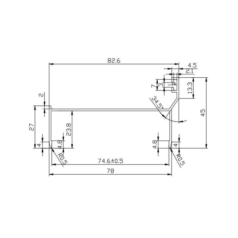 门框料边材车间净化框铝合t金板门75铝型材料单门彩钢板芯岩棉包