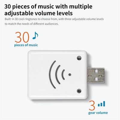 Wirelesds Doorbell 30 Ringtones 3 Levels Volumes 150M Remote