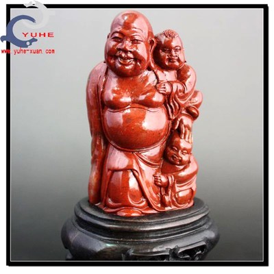 寿山石摆件 国石真品 高山石 福在眼前 爷孙乐摆件【裕W和轩】C7-