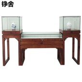 实木珠宝展示柜玉器博物馆展厅展馆纪念品柜台Q玉石古董古玩展柜