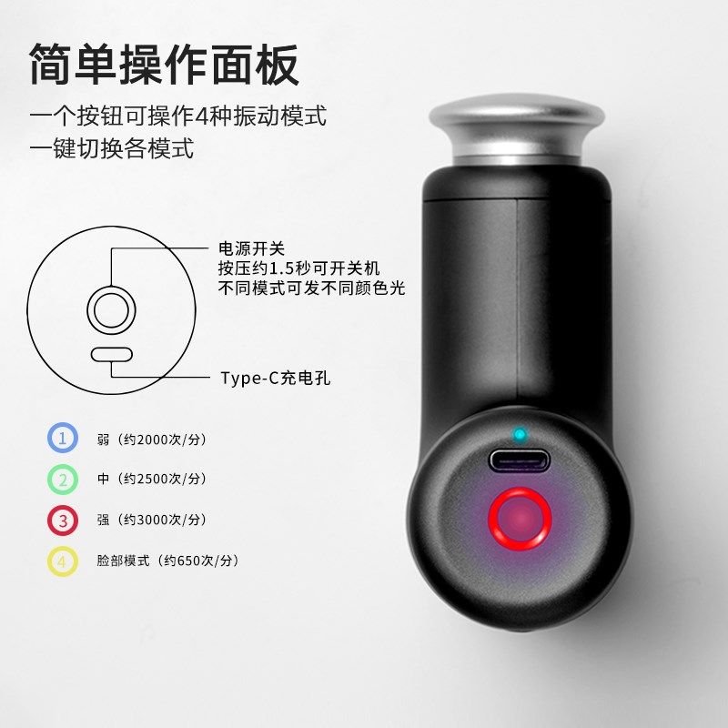 利快D DOCTkORAIR迷你筋膜枪放松肌肉健身便携袋小型筋膜枪