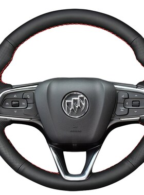 专用别克2022款昂科威qPLUS方向盘套手缝真皮旗拉GX威朗车内装饰