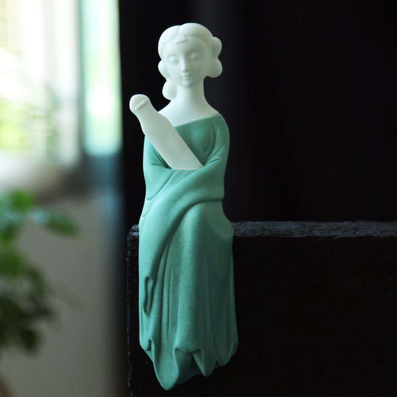 陶瓷仕女琴棋书i画玉瓷古典美女家居装饰工艺品客厅玄关办公室摆