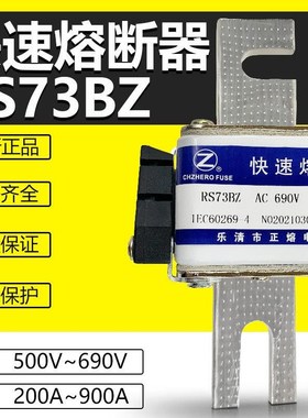 RS73BZ 500A450A400A350A315A300A250LA200A160A500V快速熔断器