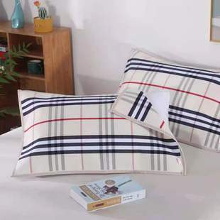 极速纯棉老c粗布加厚枕巾全棉一等品枕头巾单人防螨墨绿灰色成人