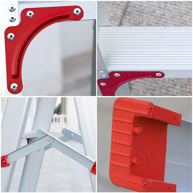 极速梯子加厚铝合金2米室内家用折叠伸缩升降楼梯T多功能双人工程