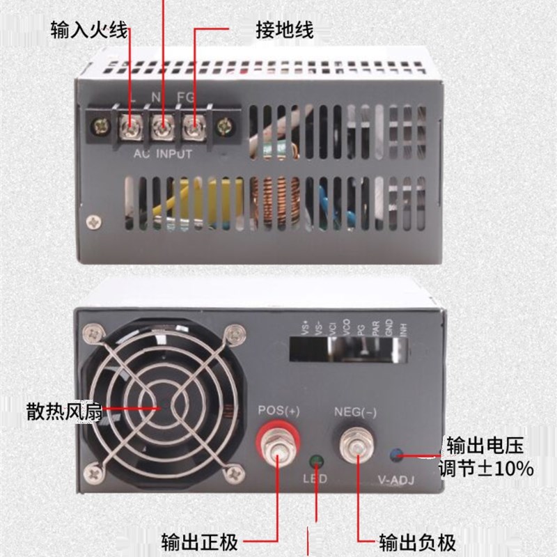 极速60V直流开关电源 S-400-80V w 110V 220V 350W 400W 500W 600