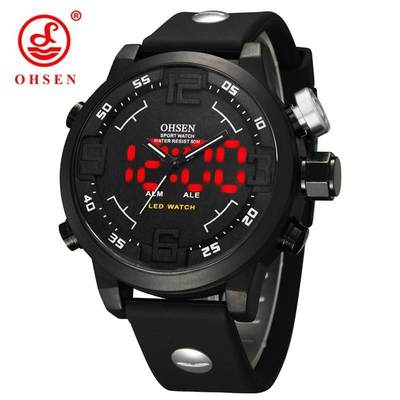 OHSEN Fashion Outdoor Sport Watch Men Multi function 5 Bar