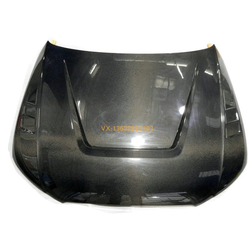 适用于09-12款奥迪oA4B8改装AR款碳纤维机盖开孔引擎盖机头盖包围