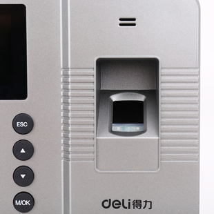 33113智能免软件指纹考勤机简单O便捷高速打卡机灰色