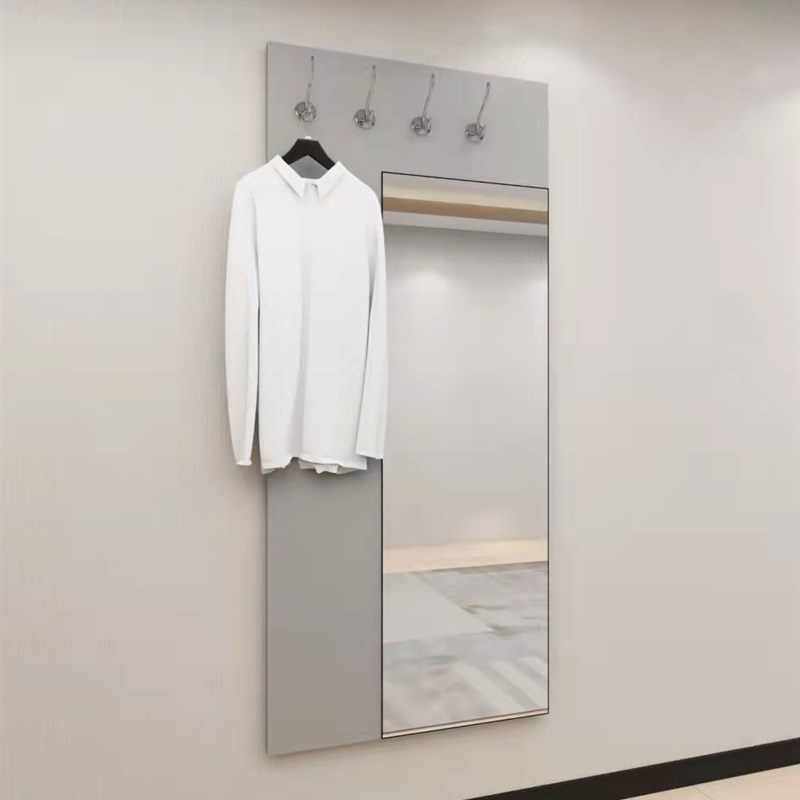 现货速发酒店挂衣l板墙面简约挂衣架宾馆家具全套全身镜穿衣镜挂