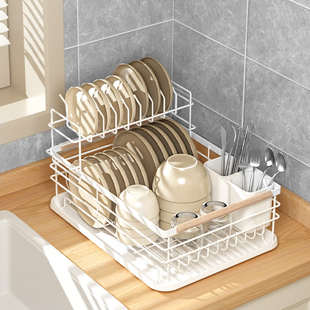 碗架厨房台面置物架m碗碟盘收纳架沥水架家用多功能放碗筷收纳碗