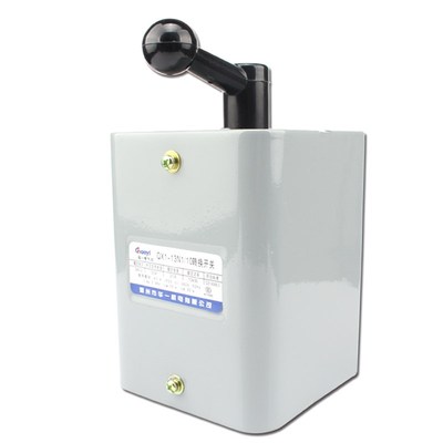 温州华一 超一倒顺开关 可逆转换开关 QX1-13MN1/10KW银触点 铁壳