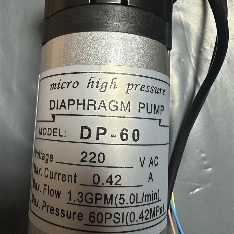 新款DP-60 高压隔膜泵220V  喷雾泵 L扫地车高压泵 自吸增压泵