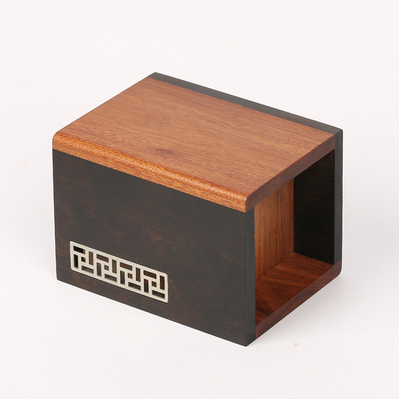 定制logof刻字红木笔筒 木雕学生文具摆件 实木质创意办公礼物