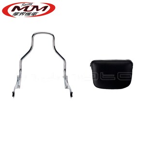 Bob Fat FXFB铬色后靠背乘客背垫货架 件d适用哈雷FXFB 摩托车改装