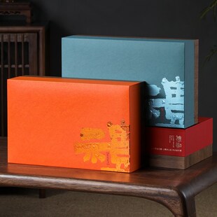 通用野生红茶g茶叶包装盒空礼盒绿茶古树滇红两铁罐半斤装定制