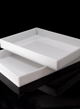 尚留鑫 PP托盘60*60*5cm加厚耐酸碱试剂托盘实验Y室防渗漏托盘